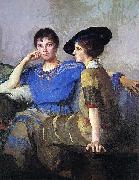 Edmund Charles Tarbell Sisters oil